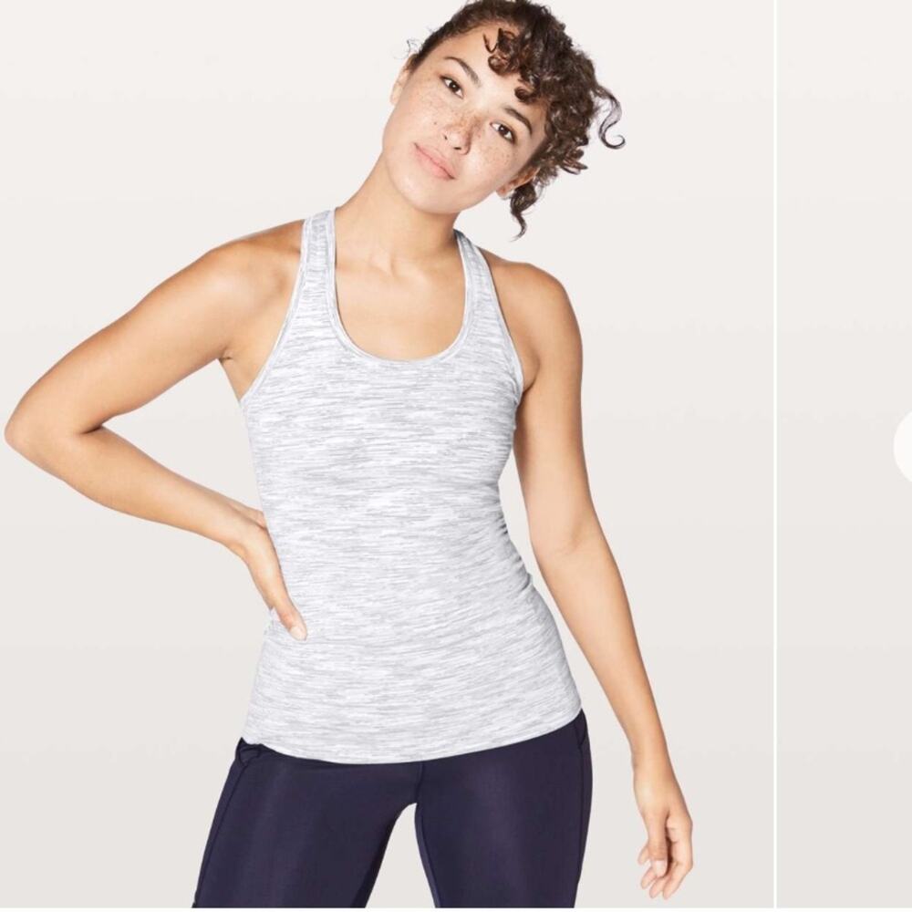 Lululemon Cool Racerback II Wee Are From Space Ice Grey Alpine White 4